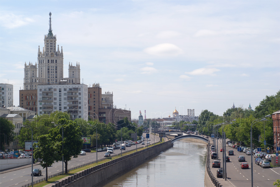 Москва. Вид на Яузу с Высокояузского моста. Фотогалерея Город
