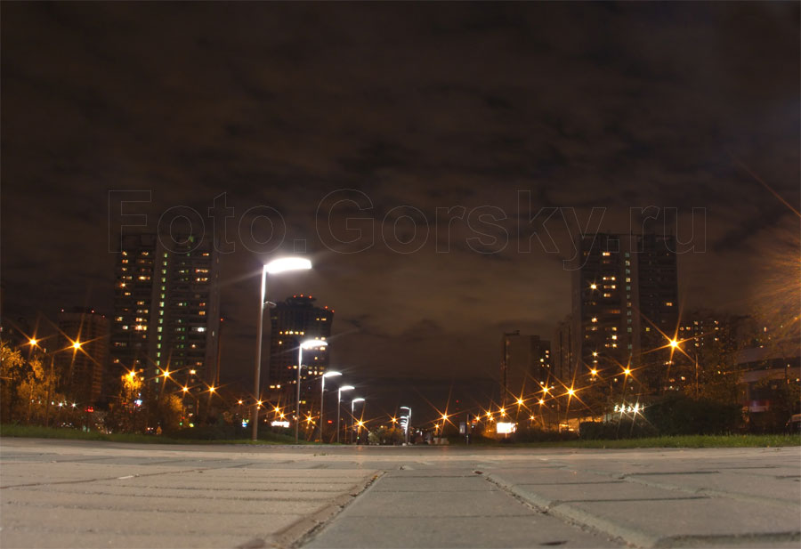 Москва. Спальный район ночью. Фотогалерея Город