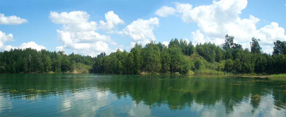 Озеро. Панорама. Склейка из двух кадров. Фотографии природы. Minolta 28mm f/2.8 и SONY A200