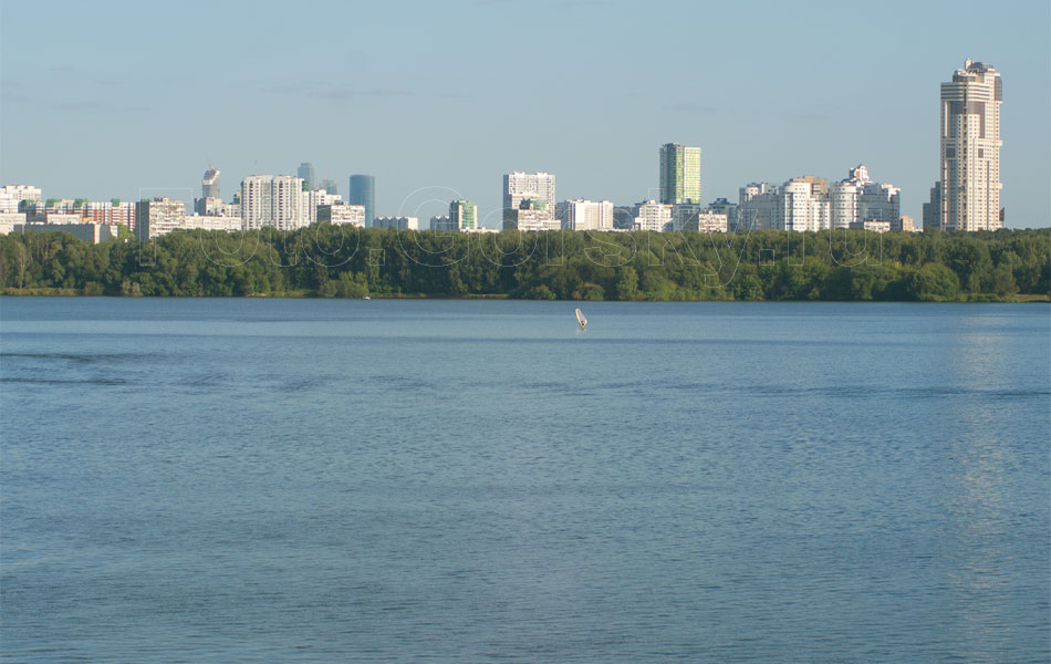 Северо-Запад Москвы. Вид со Строгинского залива. Фотогалерея Город